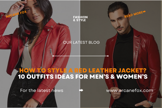 How to Style A Red Leather Jacket 10 Outfits Ideas for Men’s & Women’s