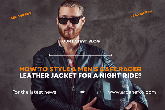 How to Style a Men's Cafe Racer Leather Jacket For A Night Ride