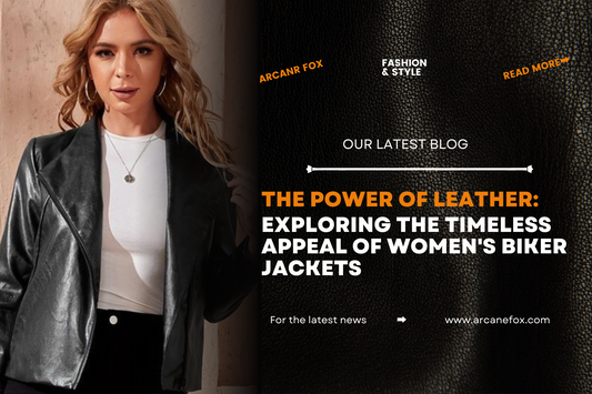 The Power of Leather Exploring the Timeless Appeal of Women's Biker Jackets