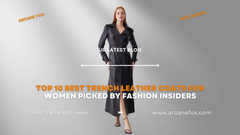 Top 10 Best Trench Leather Coats For Women Picked By Fashion Insiders