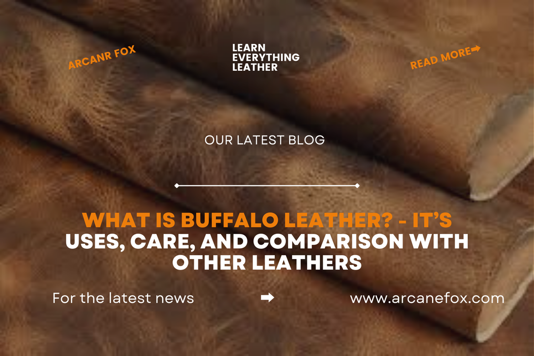 What is Buffalo Leather - It’s Uses, Care, and Comparison with Other Leathers