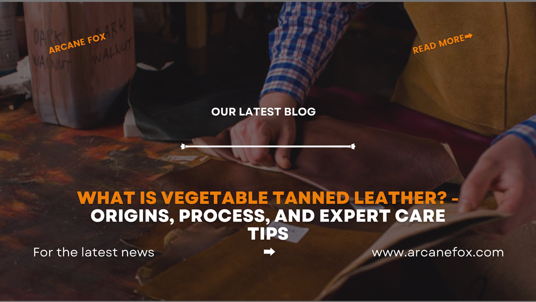 What is Vegetable Tanned Leather - Origins, Process, and Expert Care Tips