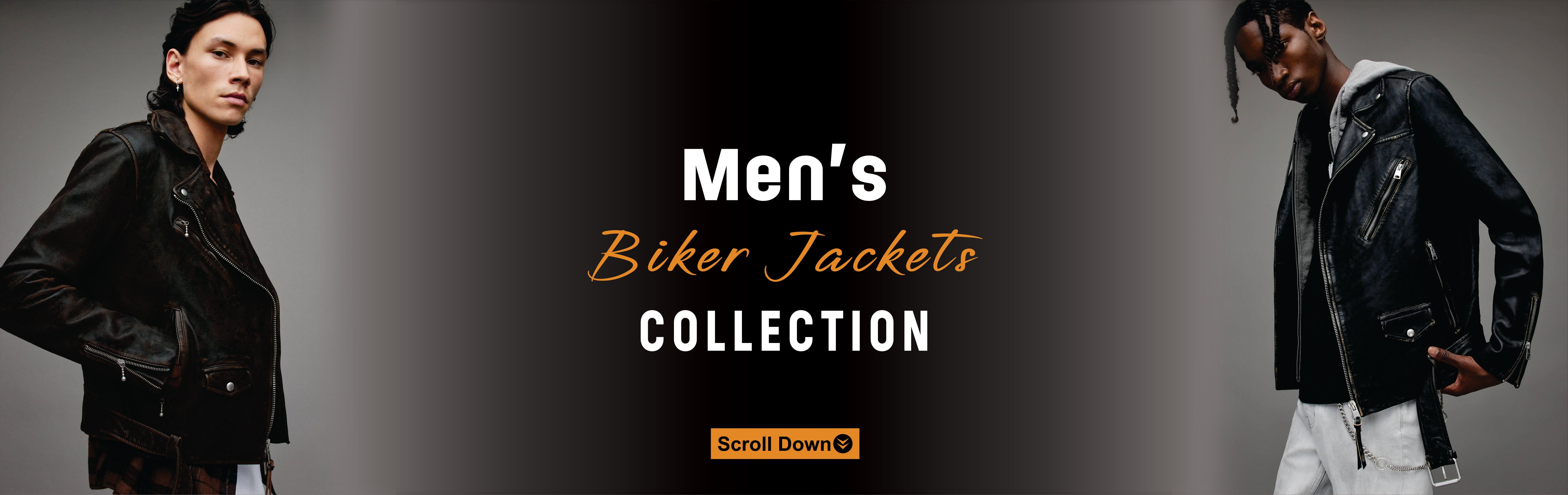 Brown Biker Jacket with Detachable Fleece - Vintage Leather Jacket Mens
