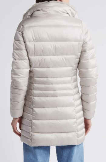 Arcane Fox - Women's Puffer Quilted Coat In White