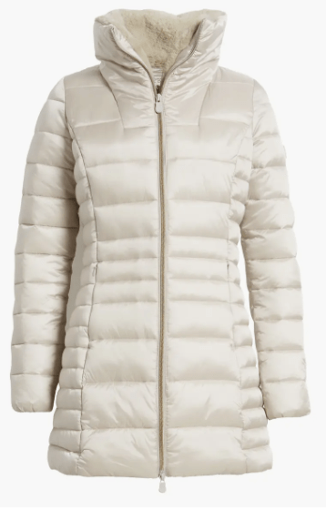 Arcane Fox - Women's Puffer Quilted Coat In White