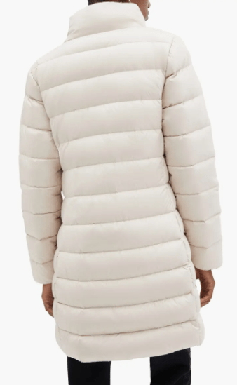 Arcane Fox - Women's Quilted Puffer Coat In Off-White