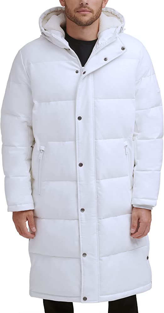 Mens trench best sale coat puffer