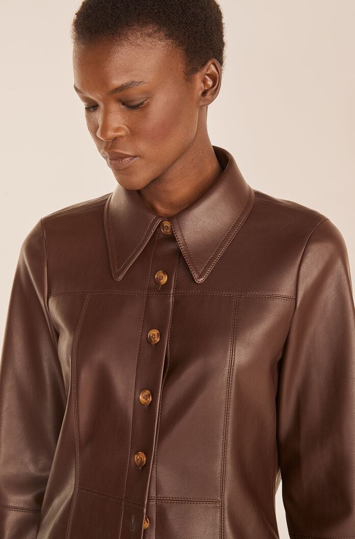 Women's Chocolate Brown Shirt | Custom Shirts