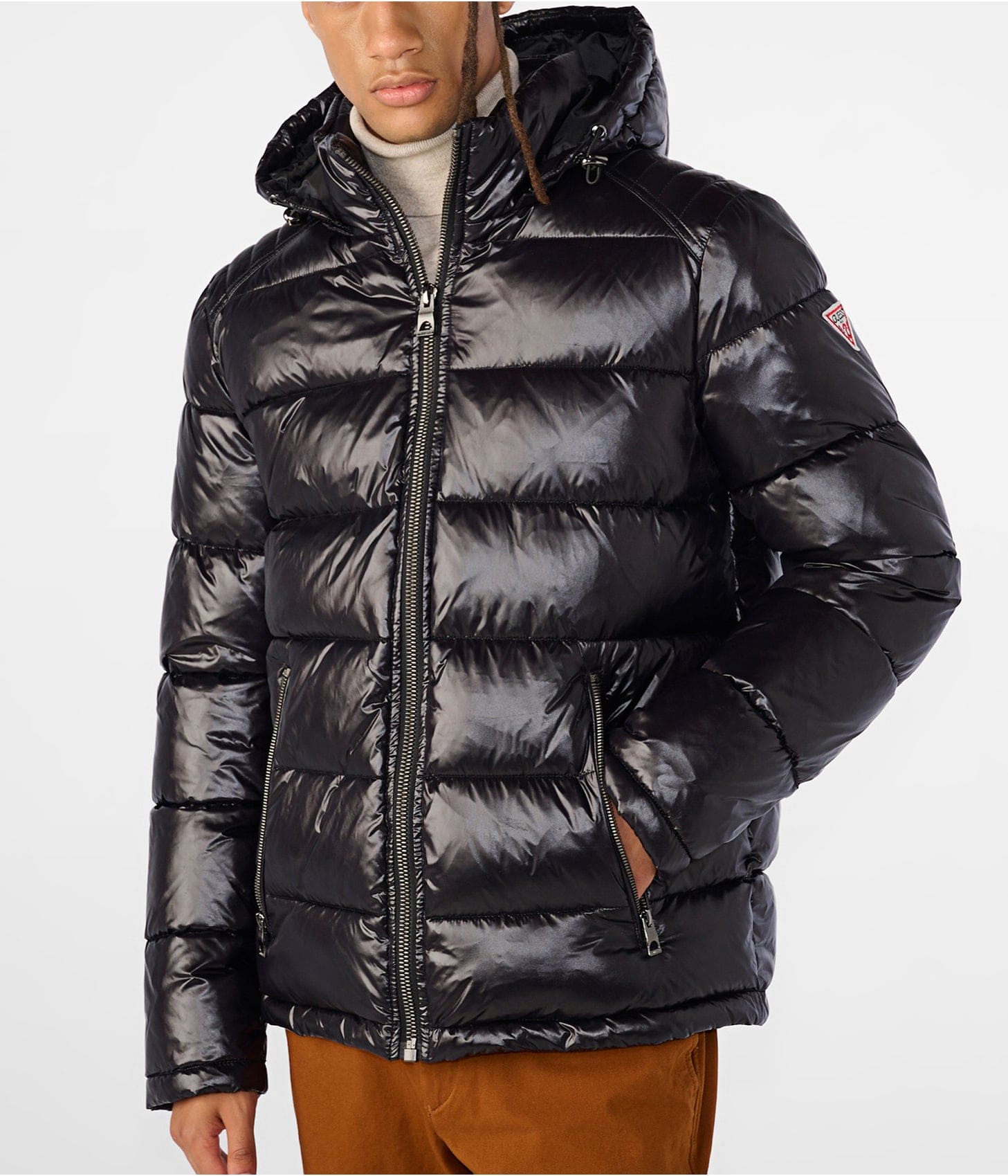 Men s Black Puffer Jacket Buy Leather Jackets