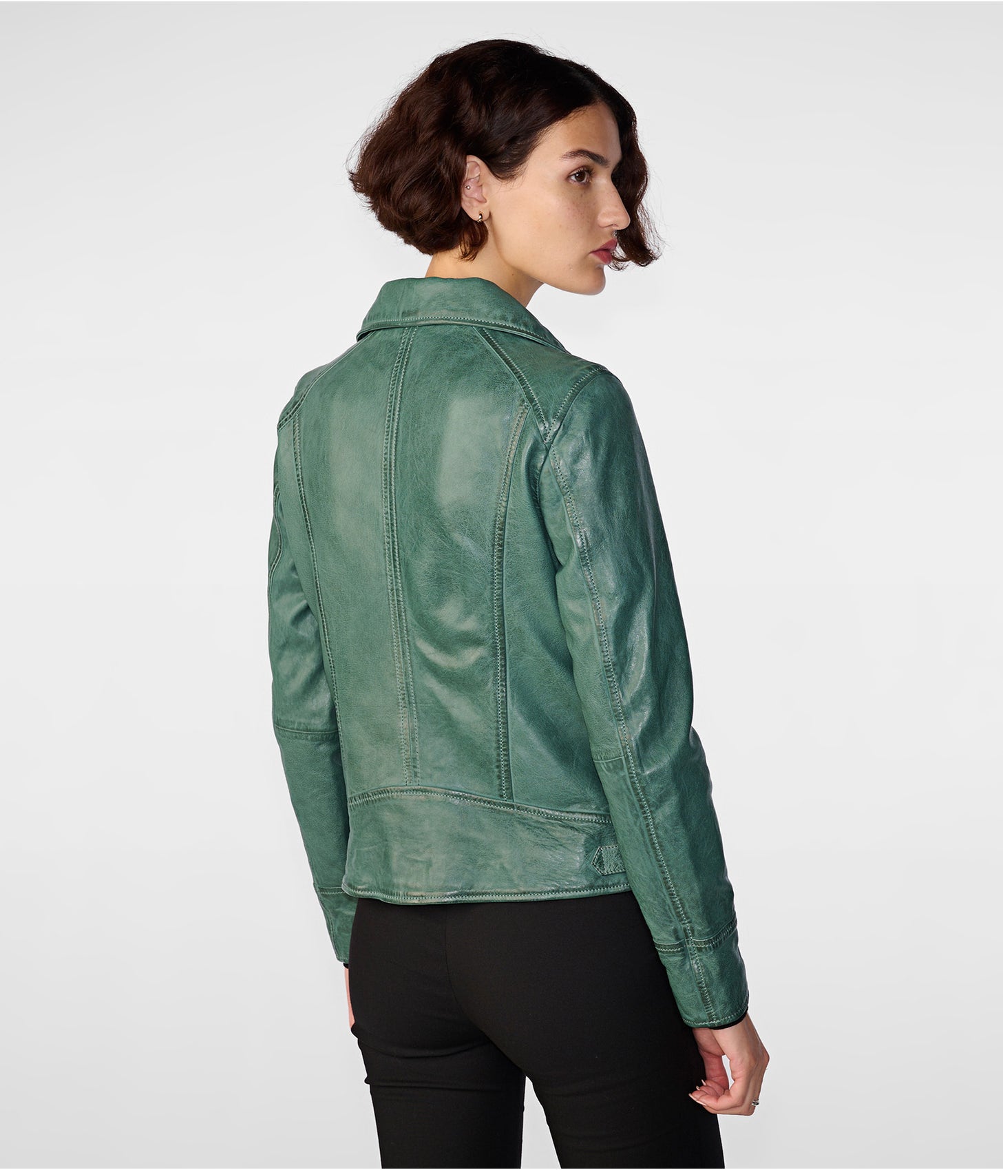 Ladies green suede outlet jacket